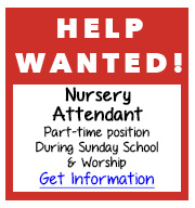 help wanted nursery attendant